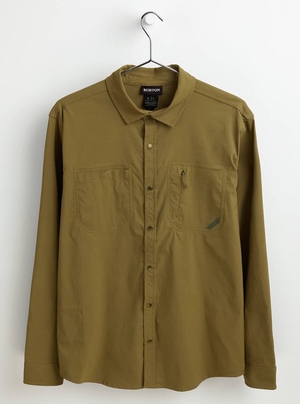 Chemise Burton Multipath Utility Long Sleeve Shirt  Vert Olive Homme | UGD-7625950