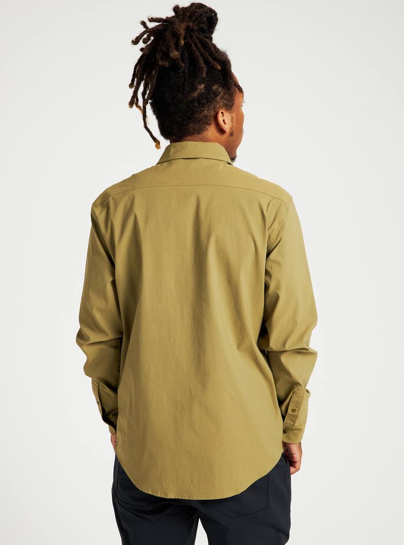 Chemise Burton Multipath Utility Long Sleeve Shirt  Vert Olive Homme | UGD-7625950