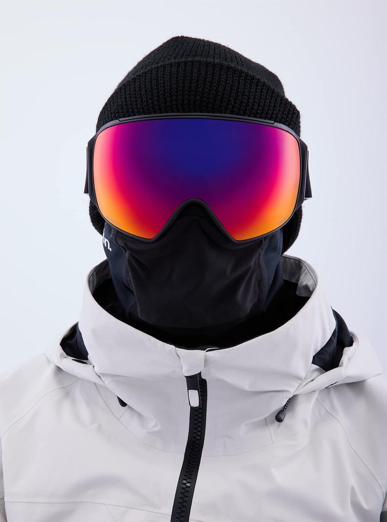 Lunette Ski Burton Anon M4 Goggles (Toric) + Bonus Lens + MFI Face Mask  Noir Orange Rouge Homme | DXK-1912225