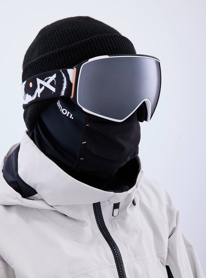 Lunette Ski Burton Anon M4 Goggles (Toric) + Bonus Lens + MFI Face Mask  Orange Noir Violette Homme | THS-1545829