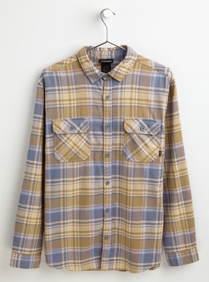 Chemise Burton Brighton Flannel  Kaki Bleu Homme | YTC-0069169