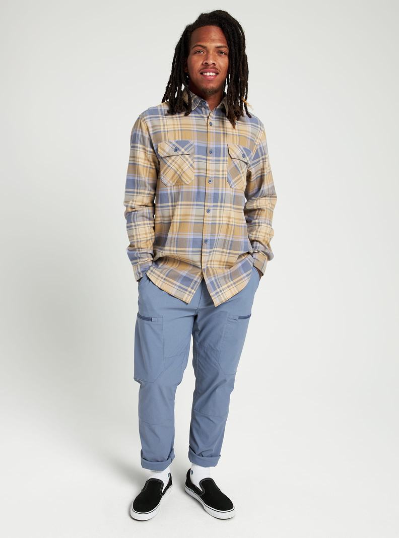 Chemise Burton Brighton Flannel  Kaki Bleu Homme | YTC-0069169