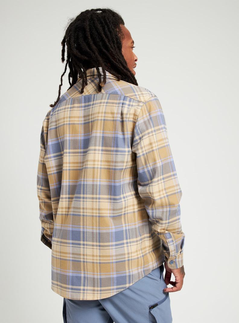 Chemise Burton Brighton Flannel  Kaki Bleu Homme | YTC-0069169