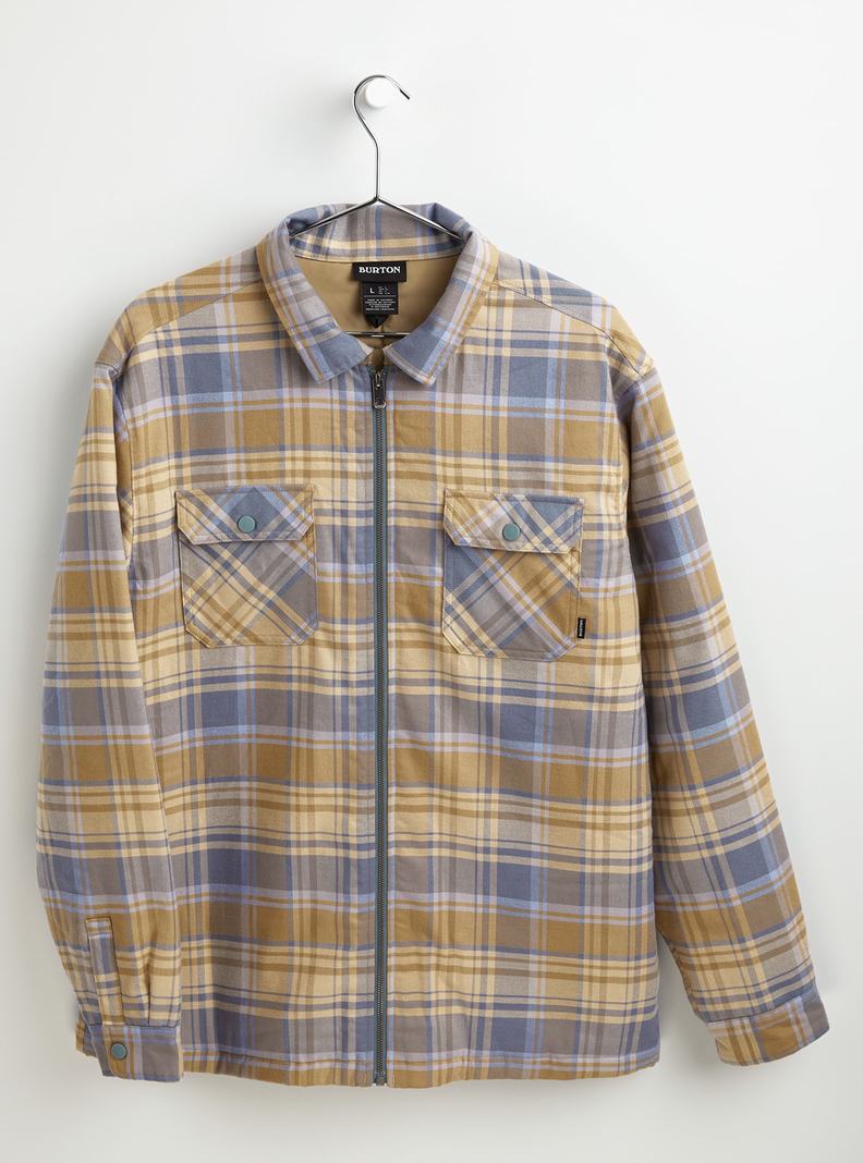 Chemise Burton Brighton Insulated Flannel  Kaki Bleu Homme | JLO-4099021