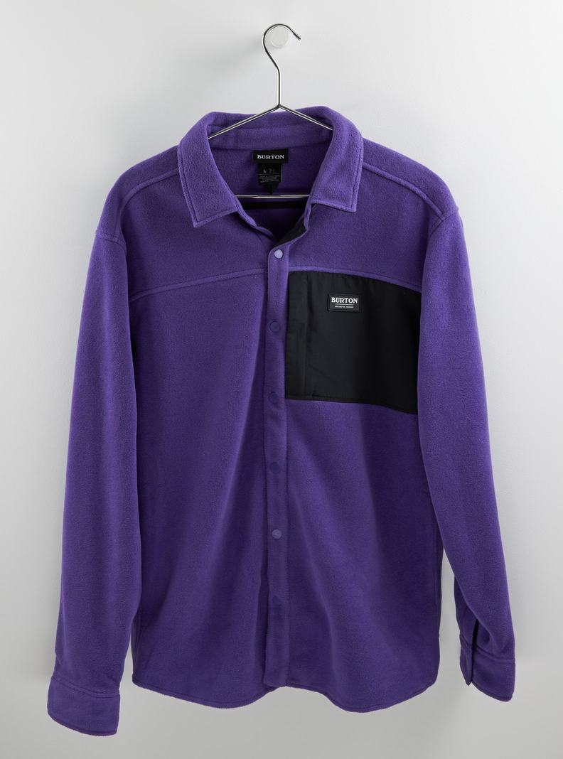 Chemise Burton Hearth Fleece Shirt  Violette Homme | MNE-7813677