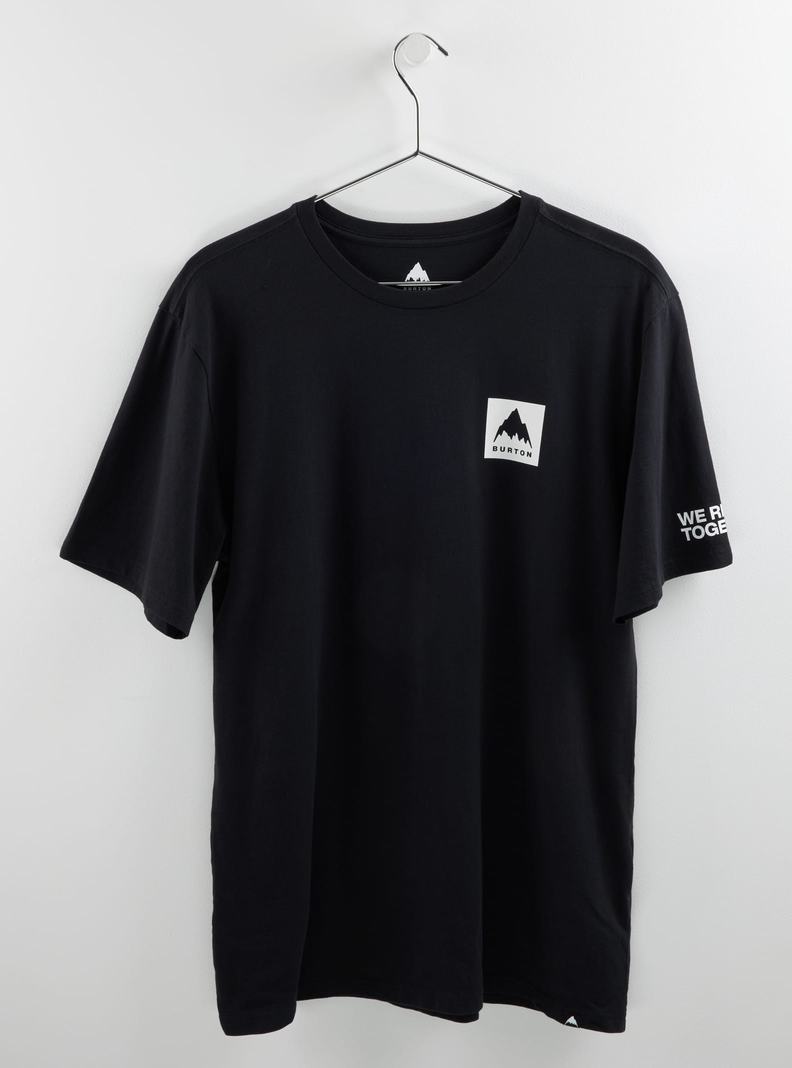 T-shirts Burton Mountain Mark Corta Sleeve  Noir Homme | AVK-5018285