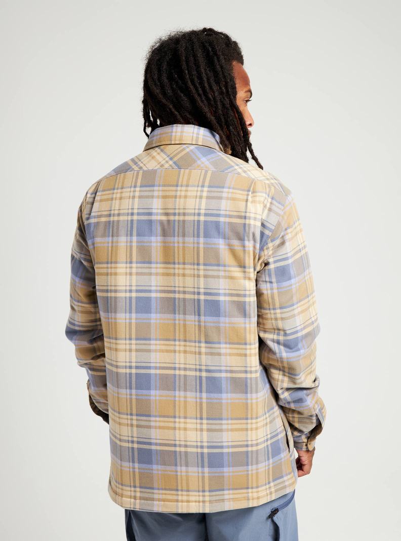 Chemise Burton Brighton Insulated Flannel  Kaki Bleu Homme | JLO-4099021