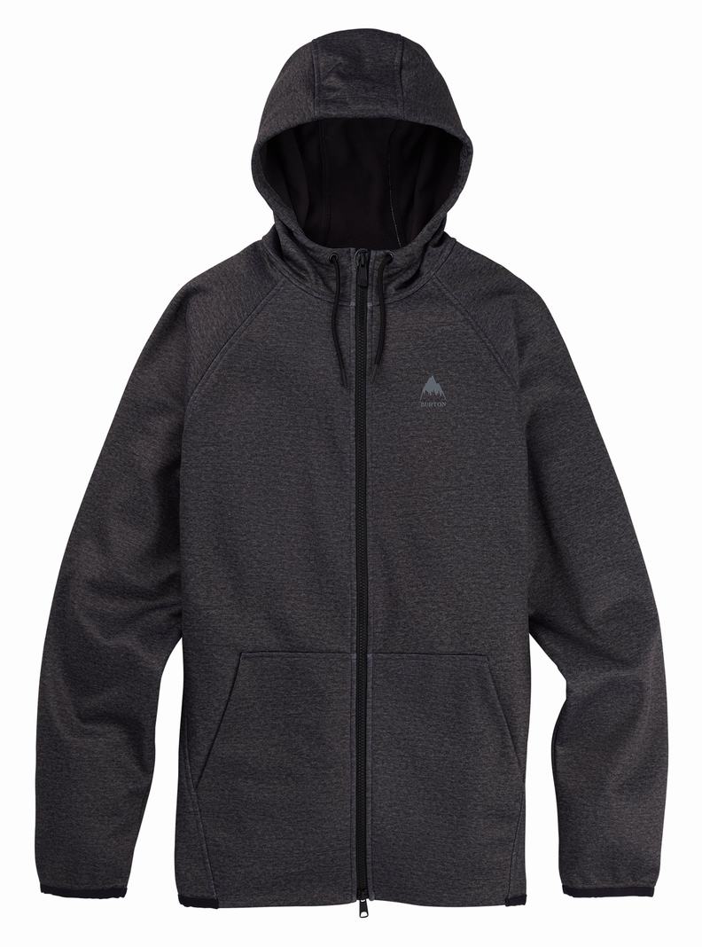 Sweats Burton Crown Weatherproof Full-Zip Fleece  Noir Homme | VTW-2233008