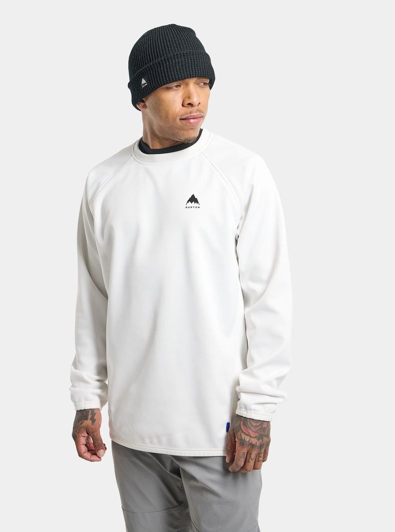 Sweats Burton Crown Weatherproof Pullover Crew  Blanche Homme | SJJ-7556335