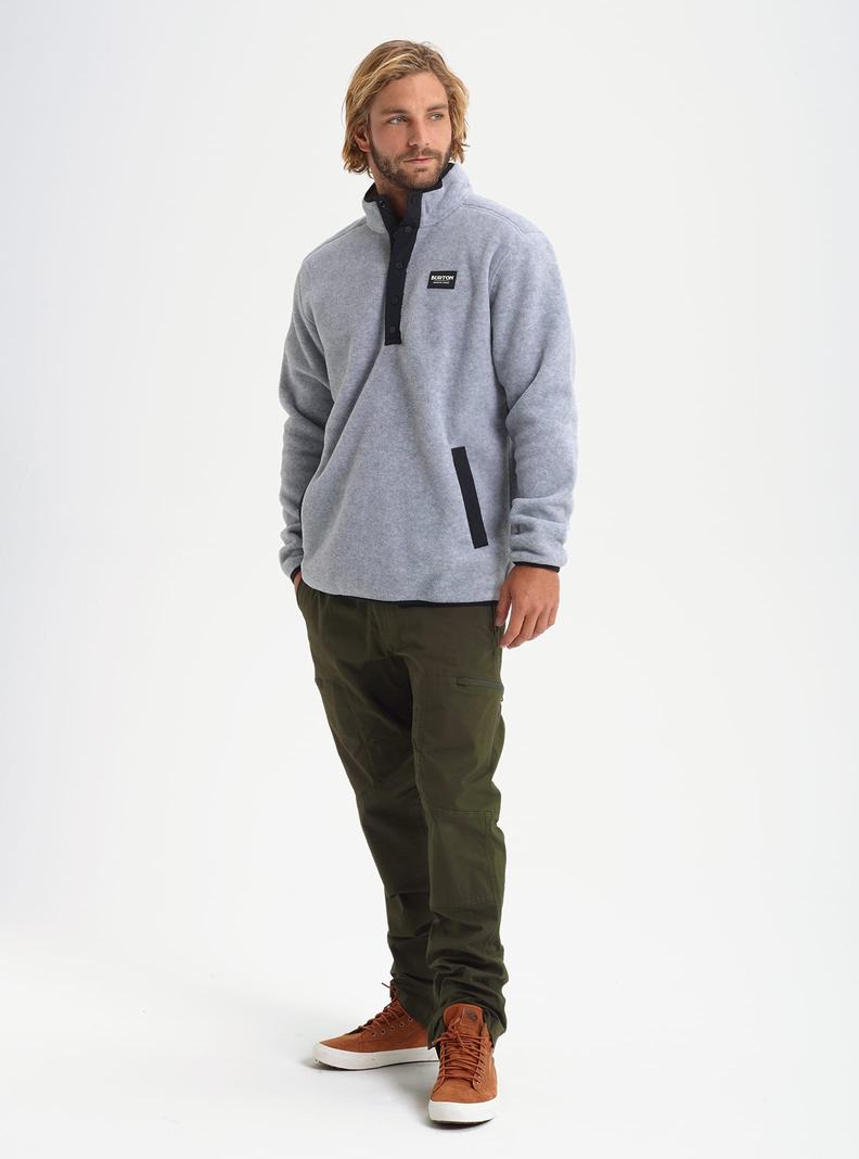 Sweats Burton Hearth Fleece Pullover  Grise Homme | AAM-4072585