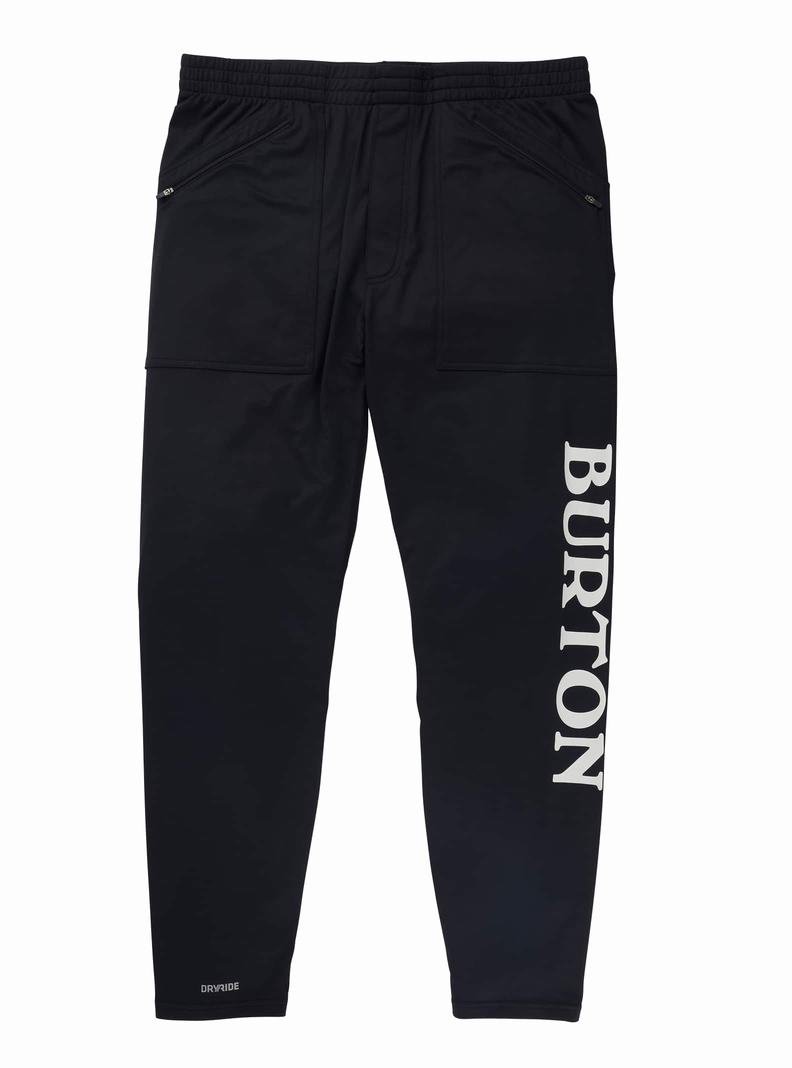 Sous-couches Burton Midweight Base Layer Stash Pants  Noir Homme | OWQ-9515911