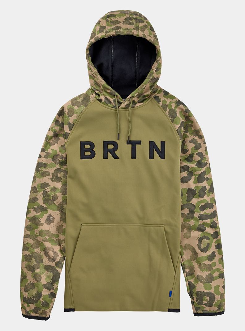 Sweats Burton Crown Weatherproof Pullover Fleece  Vert Olive Homme | ZYT-3690051