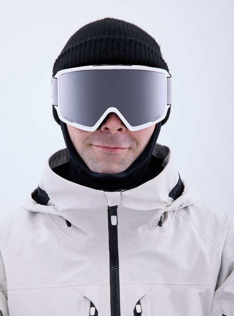 Lunette Ski Burton Anon M3 Goggles + Bonus Lens + MFI Face Mask  Blanche Orange Noir Violette Homme | PLB-1125136