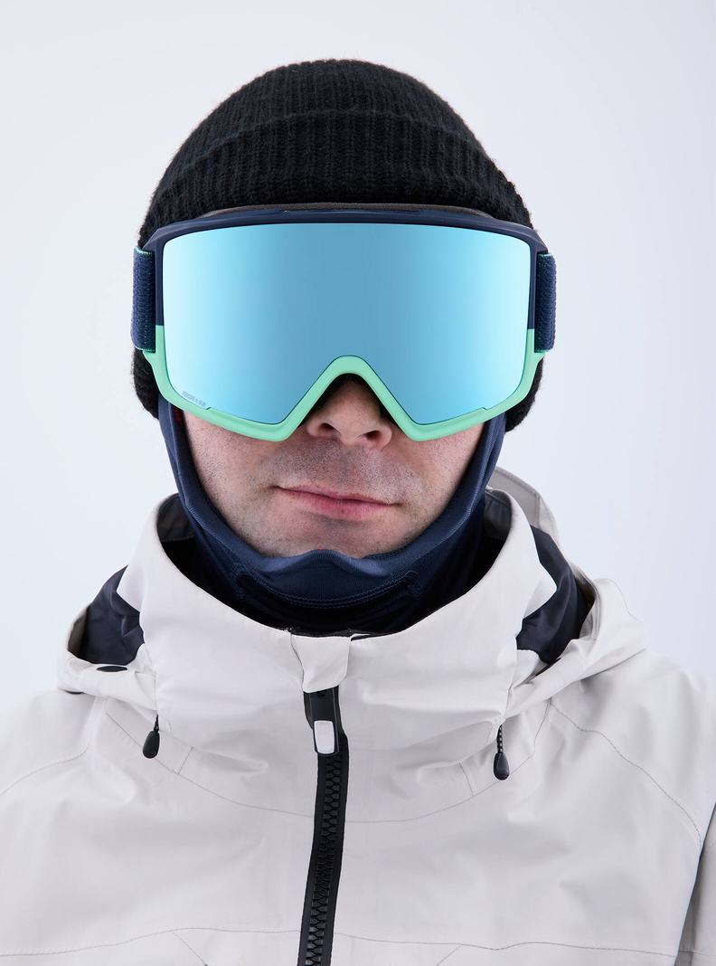 Lunette Ski Burton Anon M3 Goggles + Bonus Lens + MFI Face Mask  Bleu Marine Bleu Rose Homme | MZJ-7408399