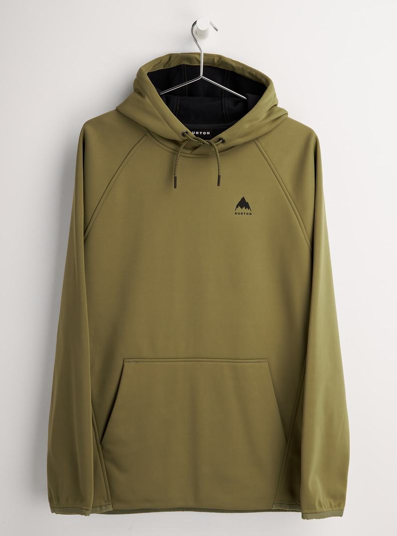 Sweats Burton Crown Weatherproof Pullover Fleece  Vert Olive Homme | XCQ-7675426