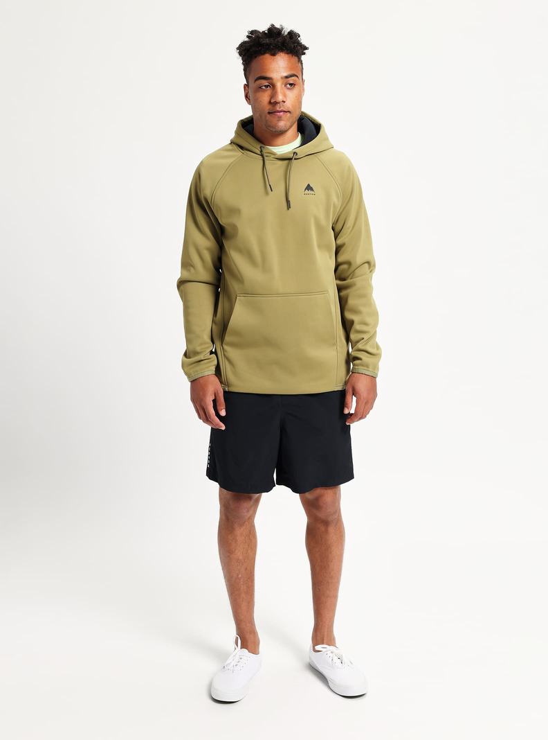 Sweats Burton Crown Weatherproof Pullover Fleece  Vert Olive Homme | XCQ-7675426