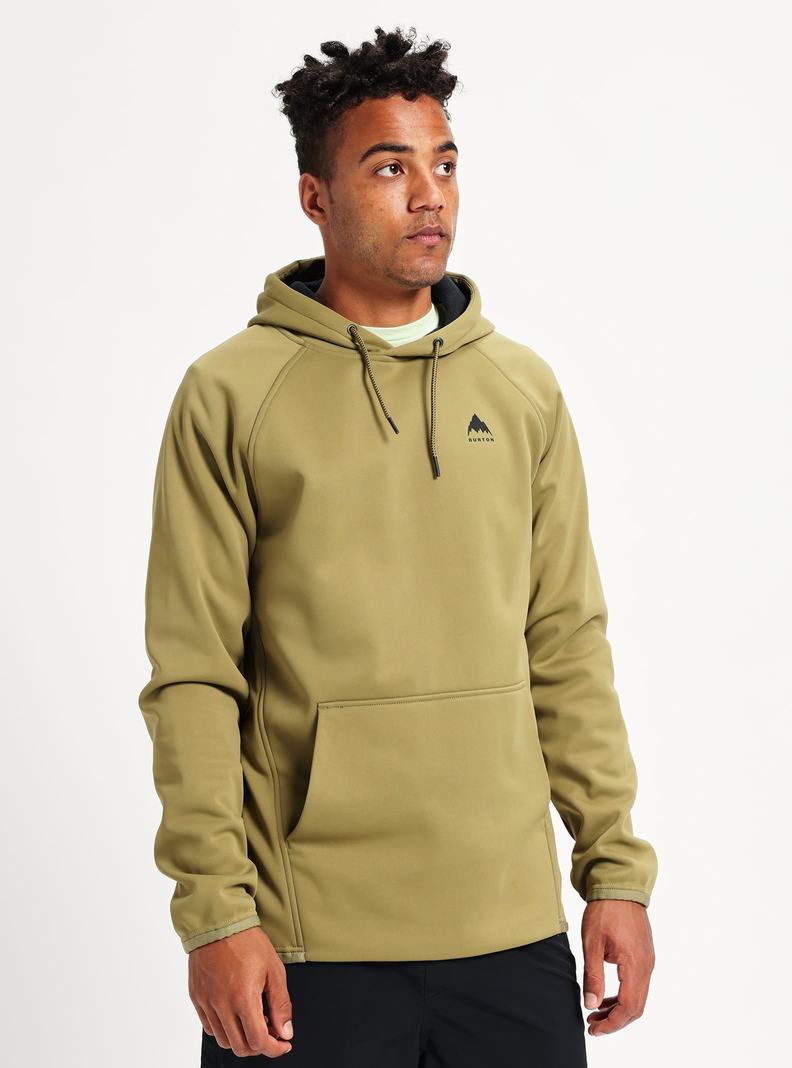 Sweats Burton Crown Weatherproof Pullover Fleece  Vert Olive Homme | XCQ-7675426