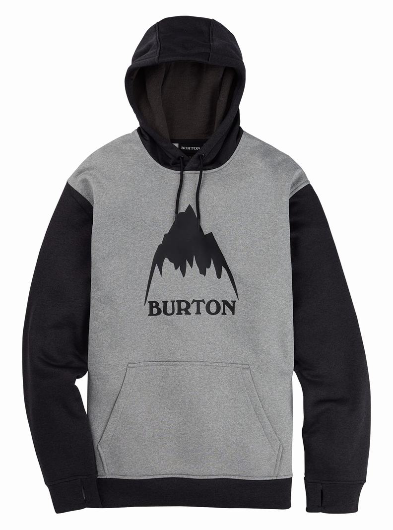 Sweat à capuche Burton Oak Pullover  Grise Noir Homme | LLV-1807405