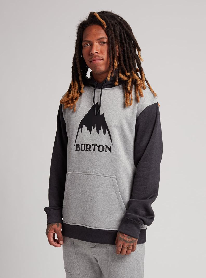 Sweat à capuche Burton Oak Pullover  Grise Noir Homme | LLV-1807405