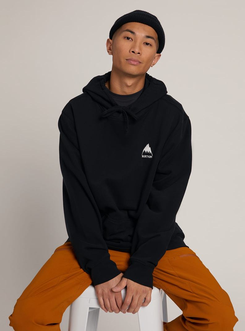 Sweat à capuche Burton Mountain Pullover  Noir Homme | JFS-2565421