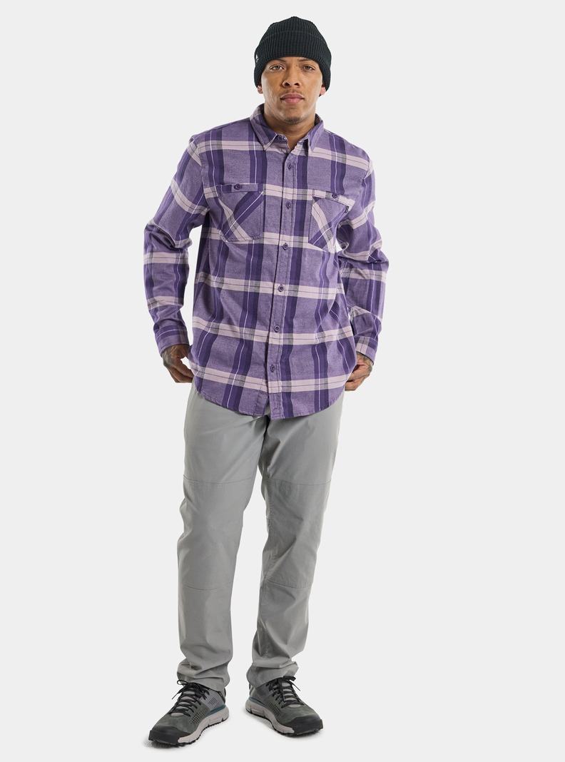 Chemise Burton Favorite Long Sleeve Flannel  Violette Homme | JVW-6693829