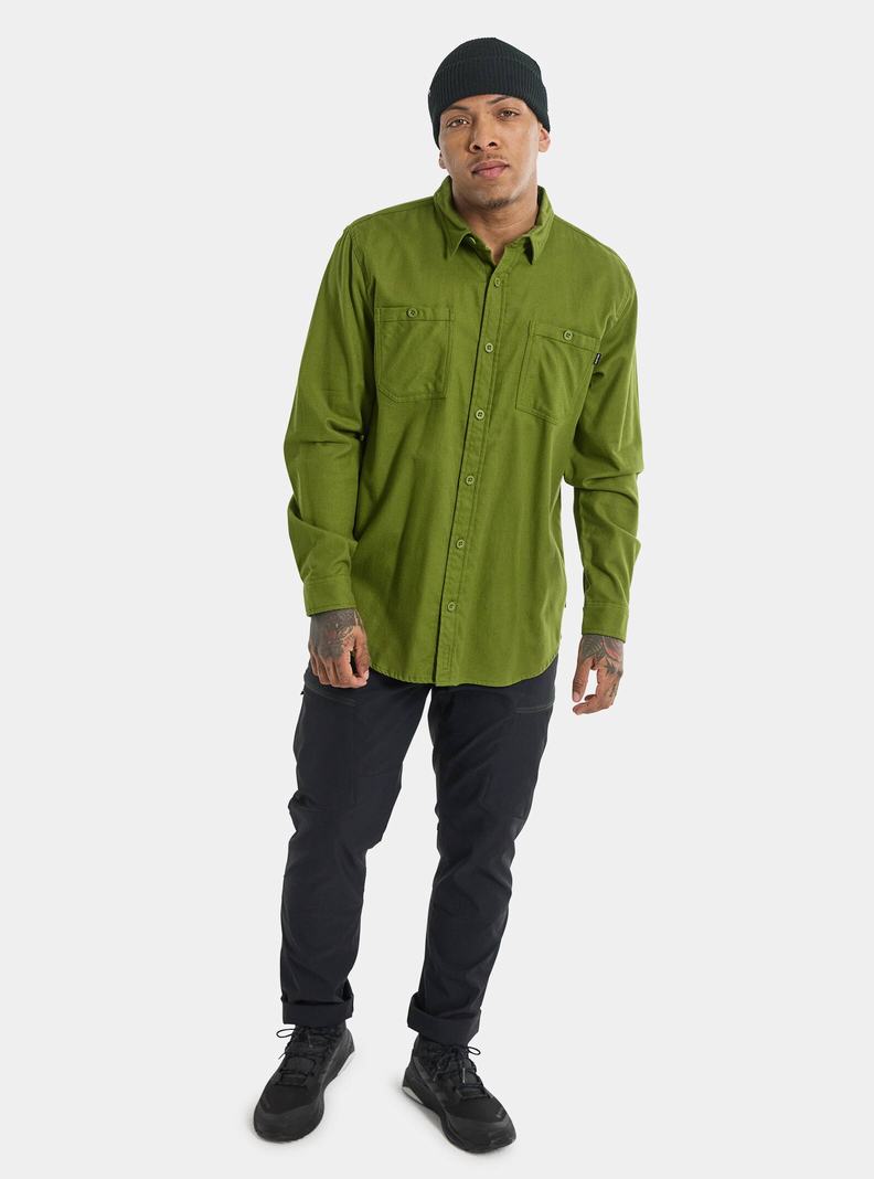 Chemise Burton Favorite Long Sleeve Flannel  Vert Homme | CHU-3040712