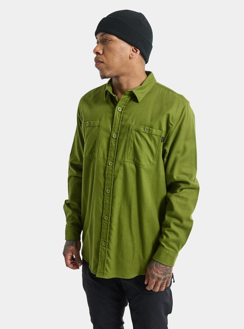 Chemise Burton Favorite Long Sleeve Flannel  Vert Homme | CHU-3040712