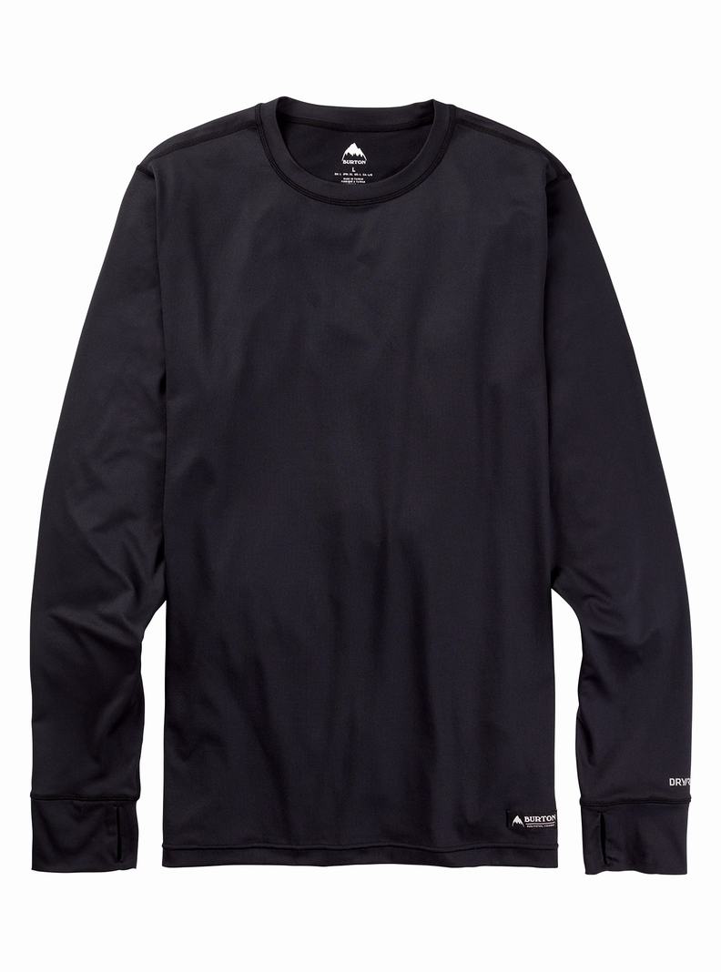 Sous-couches Burton Midweight Base Layer Crewneck  Noir Homme | FEO-7154320