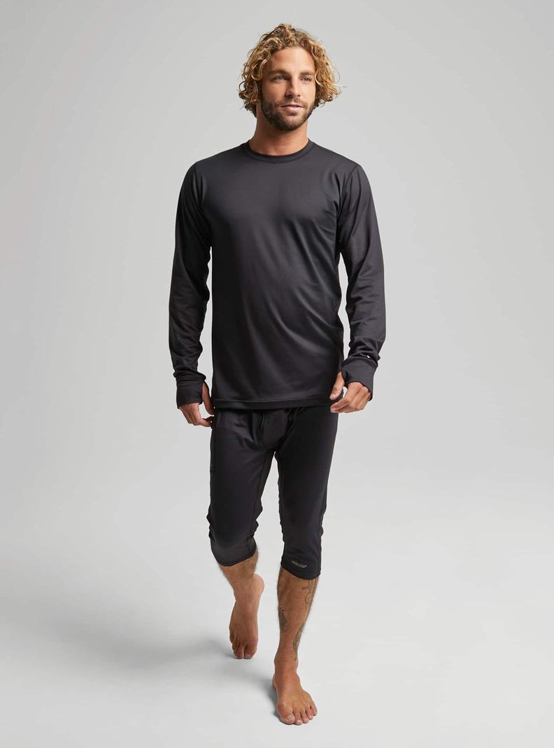 Sous-couches Burton Midweight Base Layer Crewneck  Noir Homme | FEO-7154320