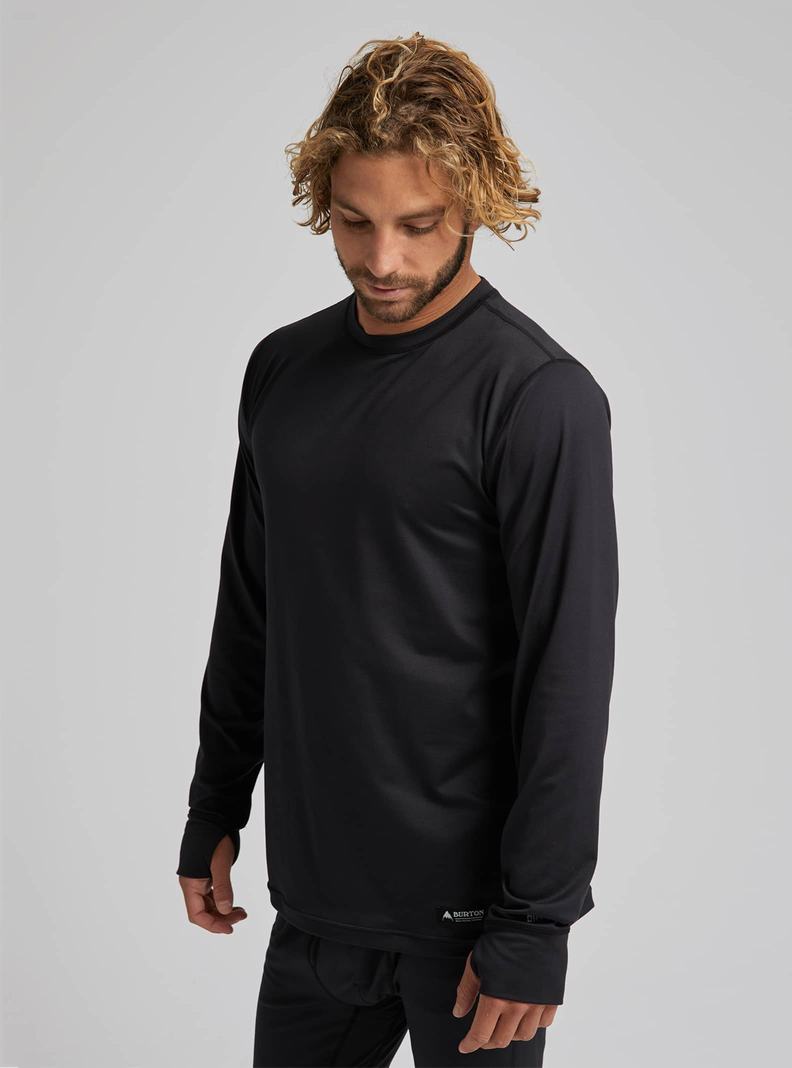 Sous-couches Burton Midweight Base Layer Crewneck  Noir Homme | FEO-7154320