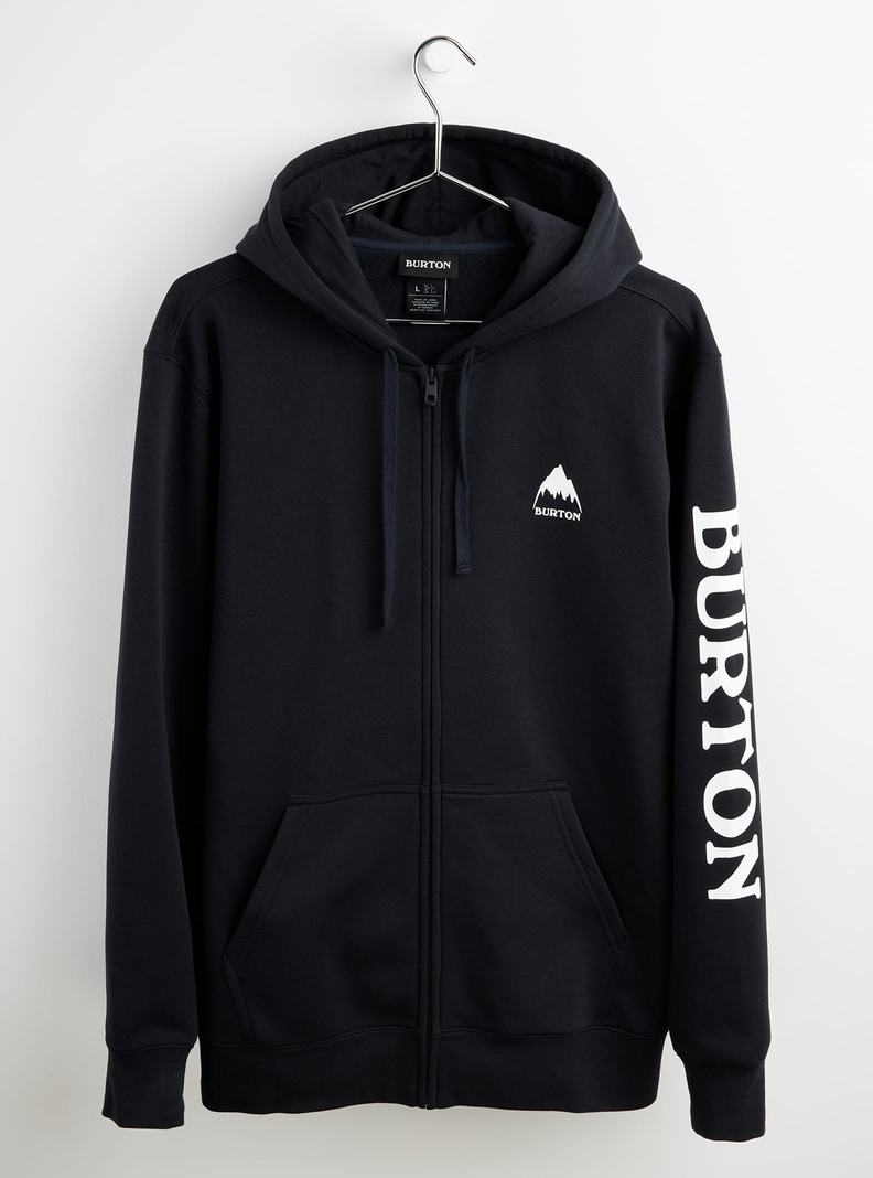 Sweat à capuche Burton Elite Full-Zip  Noir Homme | LDV-0765004