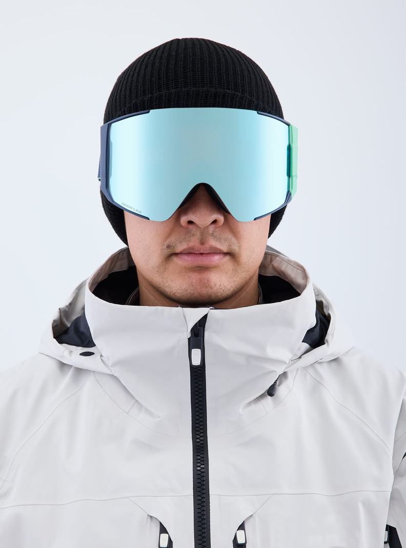 Lunette Ski Burton Anon Sync Low Bridge Fit Goggles + Bonus Lens  Bleu Marine Bleu Rose Homme | XTI-0497109