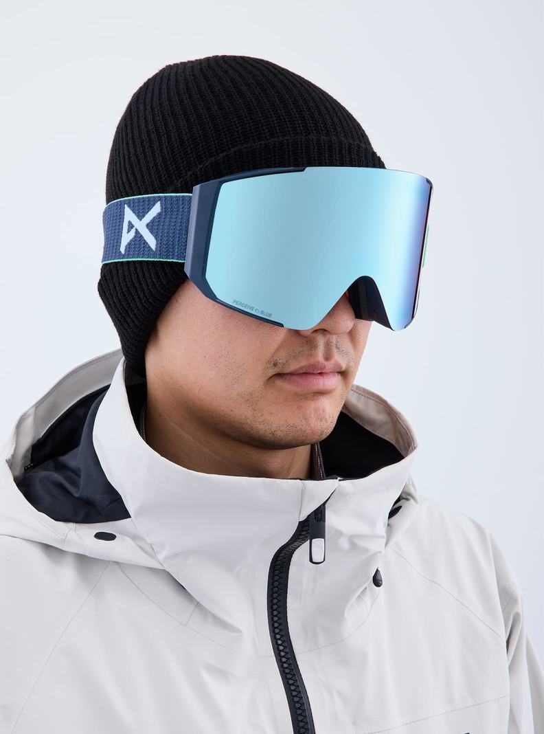 Lunette Ski Burton Anon Sync Low Bridge Fit Goggles + Bonus Lens  Bleu Marine Bleu Rose Homme | XTI-0497109