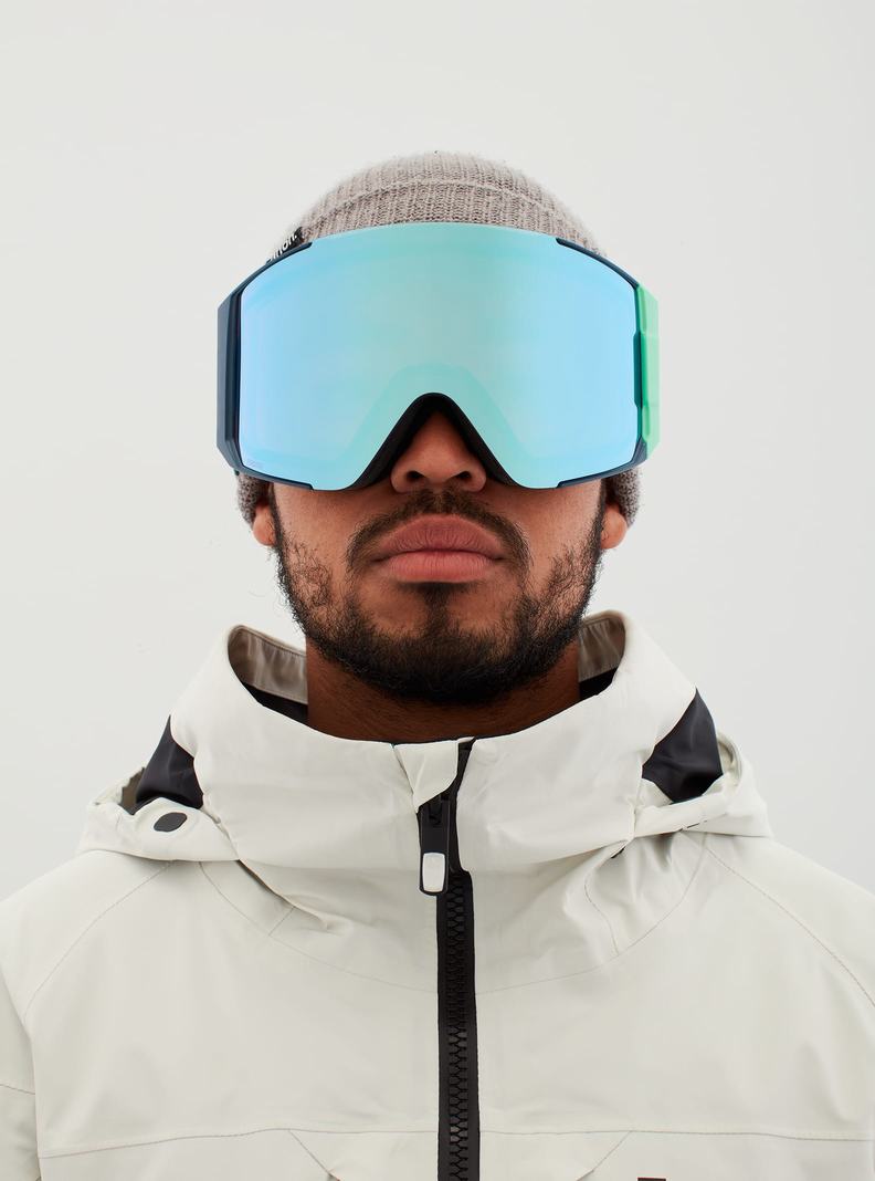 Lunette Ski Burton Anon Sync Low Bridge Fit Goggles + Bonus Lens  Bleu Marine Bleu Rose Homme | XTI-0497109