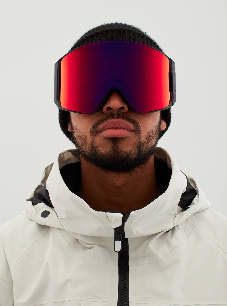 Lunette Ski Burton Anon Sync Goggles + Bonus Lens  Noir Orange Rouge Homme | EBH-5519697