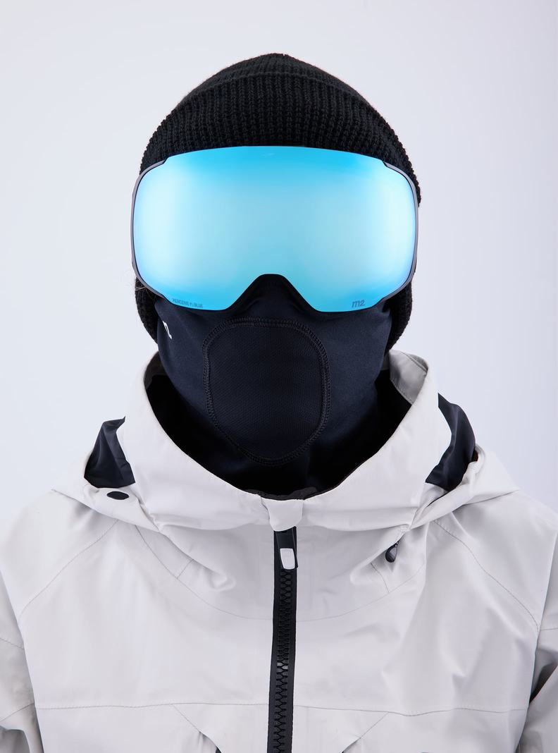 Lunette Ski Burton Anon M2 Goggles + Bonus Lens + MFI Face Mask  Noir Bleu Rose Homme | IRX-6632569