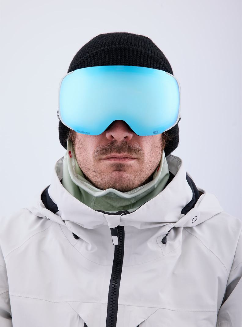 Lunette Ski Burton Anon M2 Goggles + Bonus Lens + MFI Face Mask  Bleu Rose Homme | ZVP-3909096