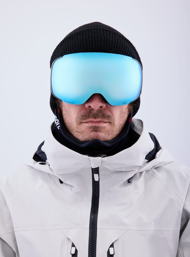 Lunette Ski Burton Anon M2 Goggles + Bonus Lens + MFI Face Mask  Noir Bleu Rose Homme | IRX-6632569