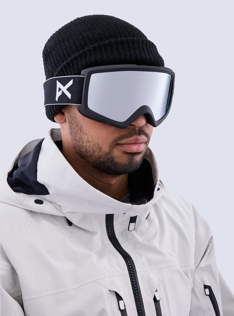 Lunette Ski Burton Anon Helix 2.0 Goggles + Bonus Lens  Noir Argent Homme | NGW-8908776