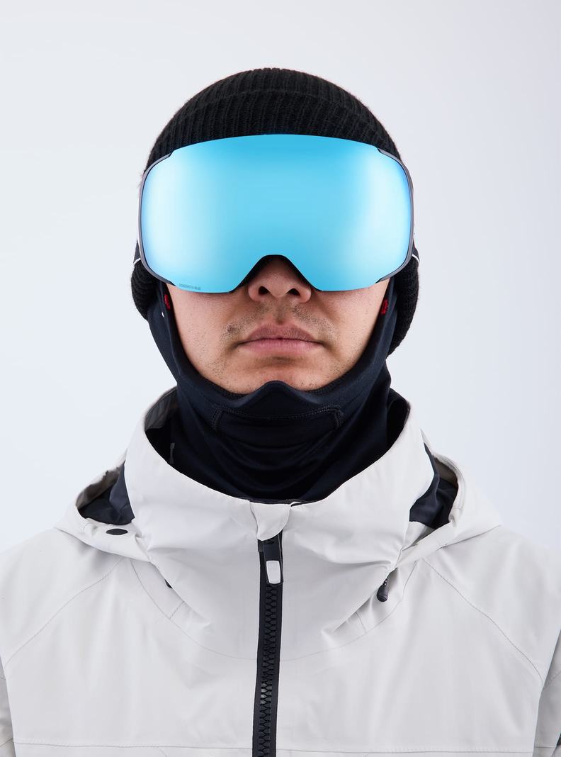 Lunette Ski Burton Anon M2 Low Bridge Fit Goggles + Bonus Lens + MFI Face Mask  Noir Bleu Rose Homme | TAK-6573295