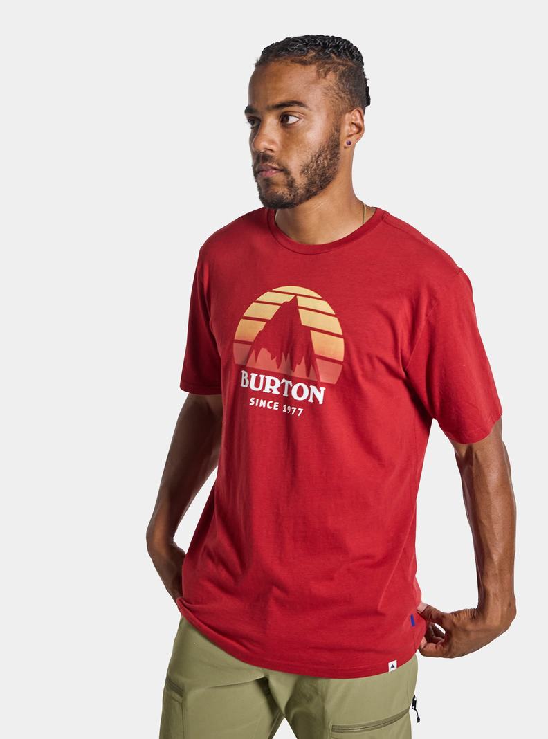 T-shirts Burton Underhill Corta Sleeve  Rouge Homme | FWJ-9309784