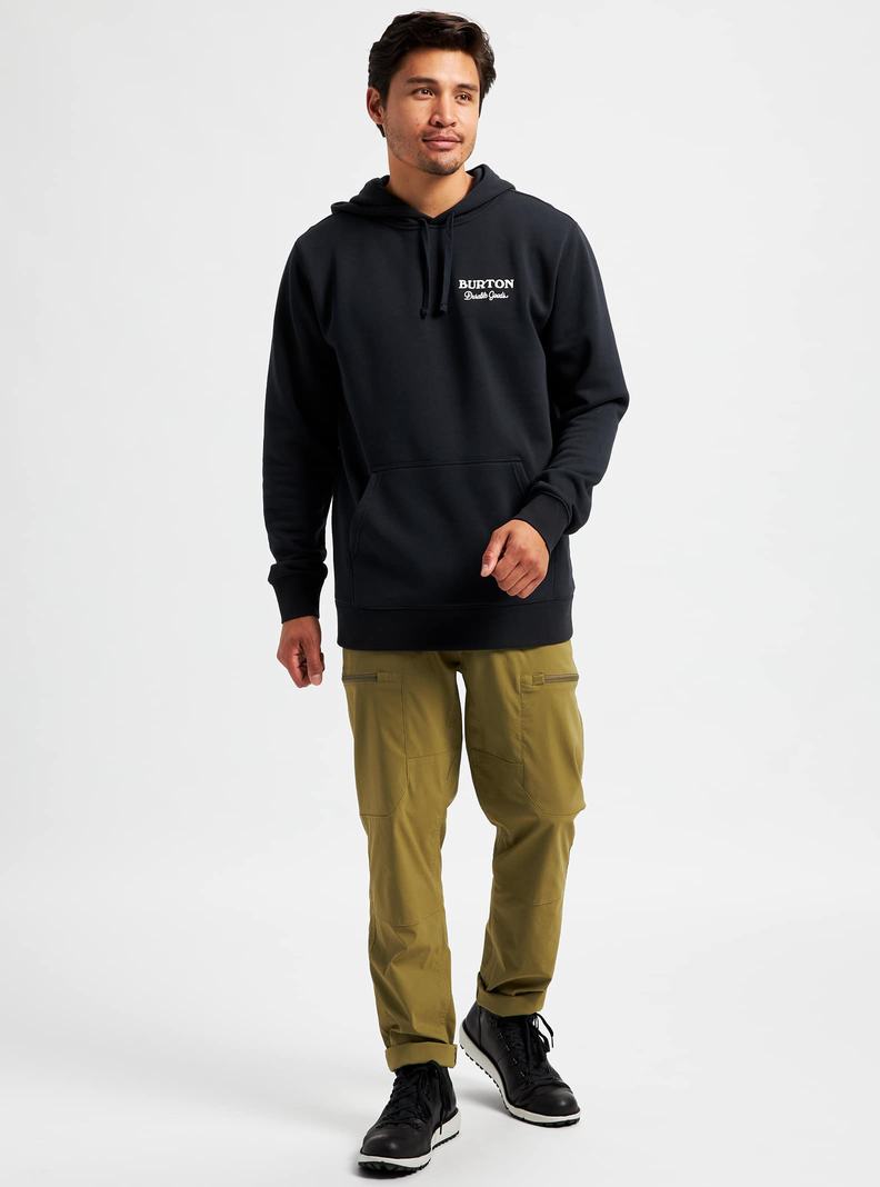 Sweat à capuche Burton Durable Goods Pullover  Noir Homme | BLO-5763546