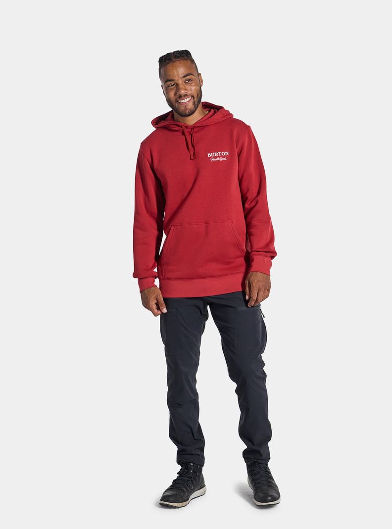 Sweat à capuche Burton Durable Goods Pullover  Rouge Homme | VVL-1205671