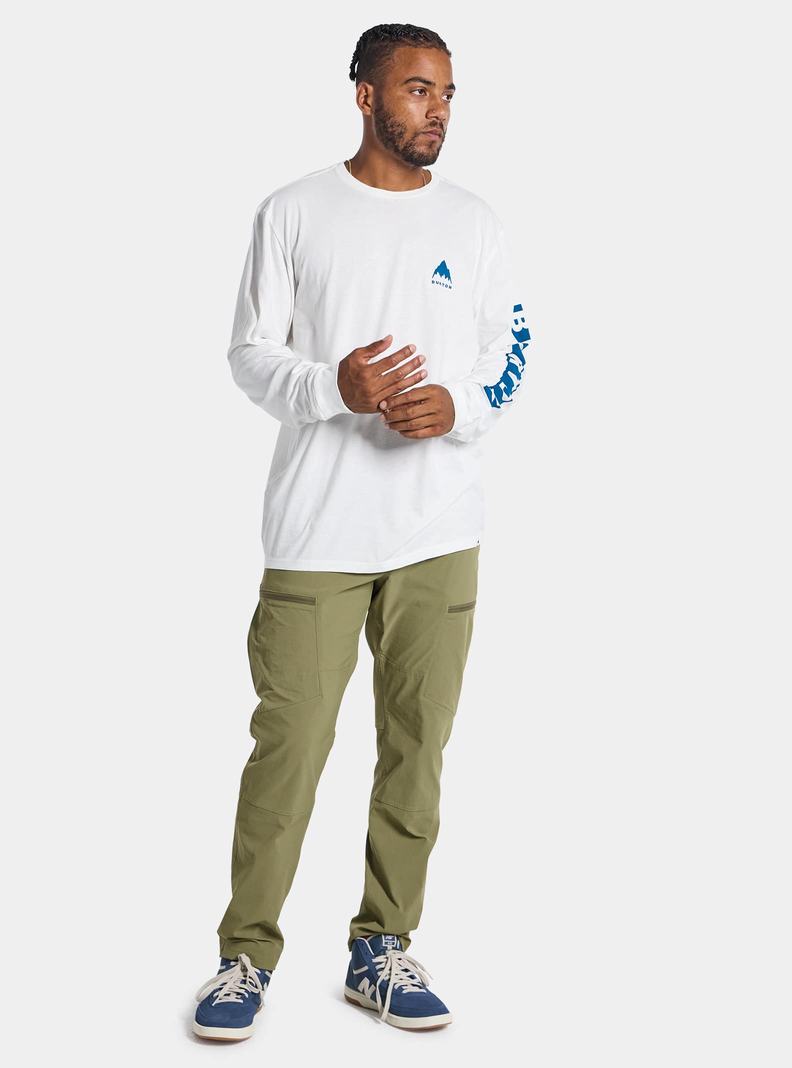 T-shirts Burton Elite Long Sleeve  Blanche Homme | QXQ-1314521