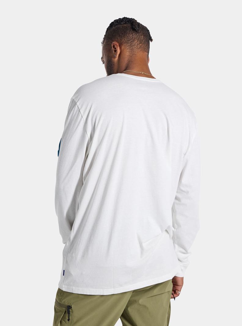 T-shirts Burton Elite Long Sleeve  Blanche Homme | QXQ-1314521