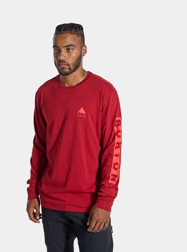 T-shirts Burton Elite Long Sleeve  Rouge Homme | XSM-5037470