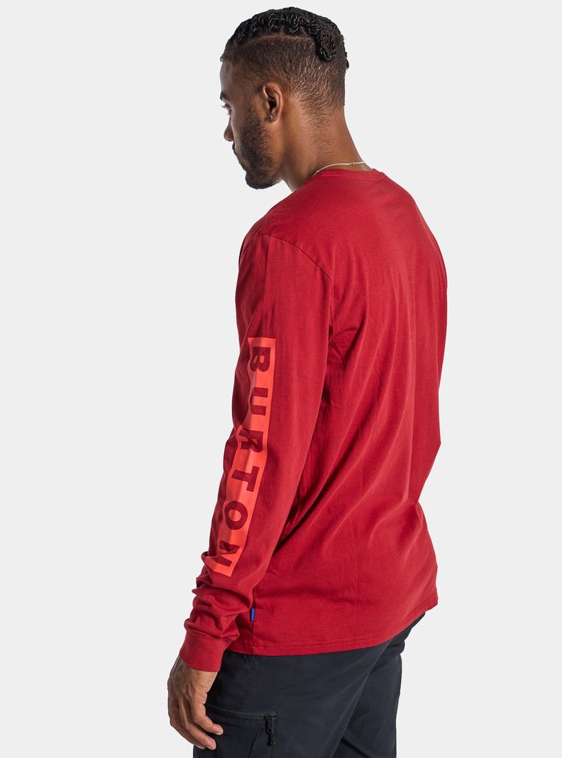 T-shirts Burton Elite Long Sleeve  Rouge Homme | XSM-5037470