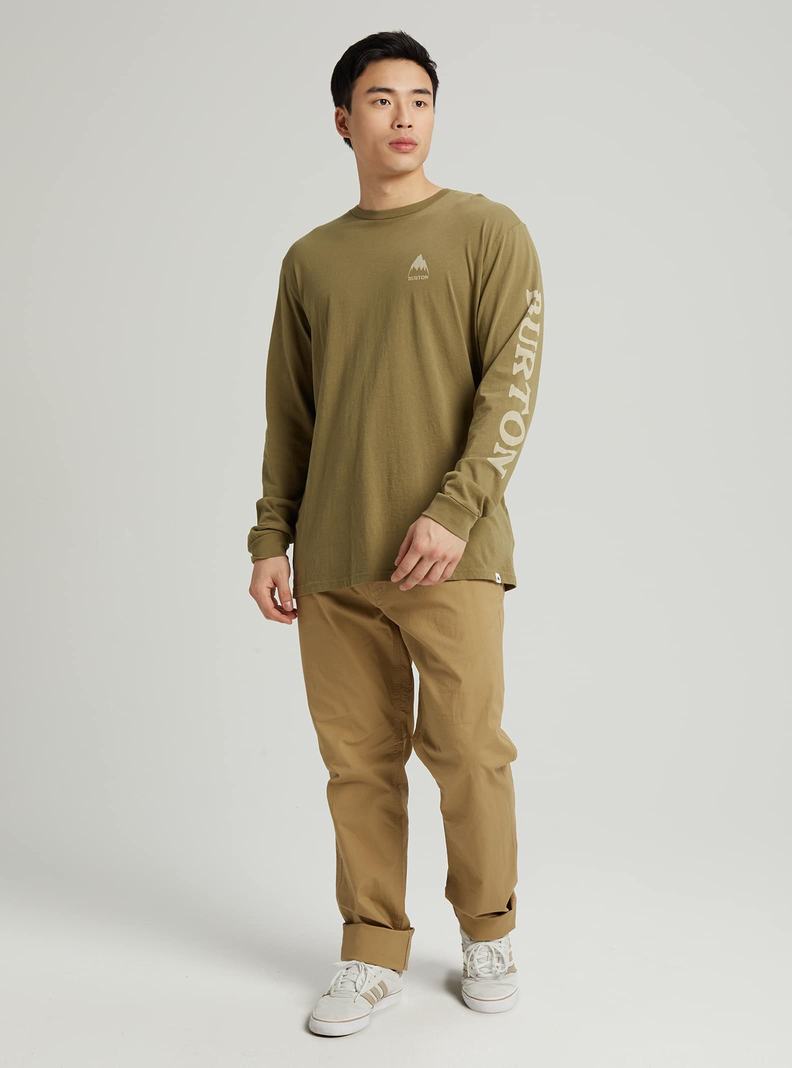 T-shirts Burton Elite Long Sleeve  Vert Olive Homme | SVI-2159114