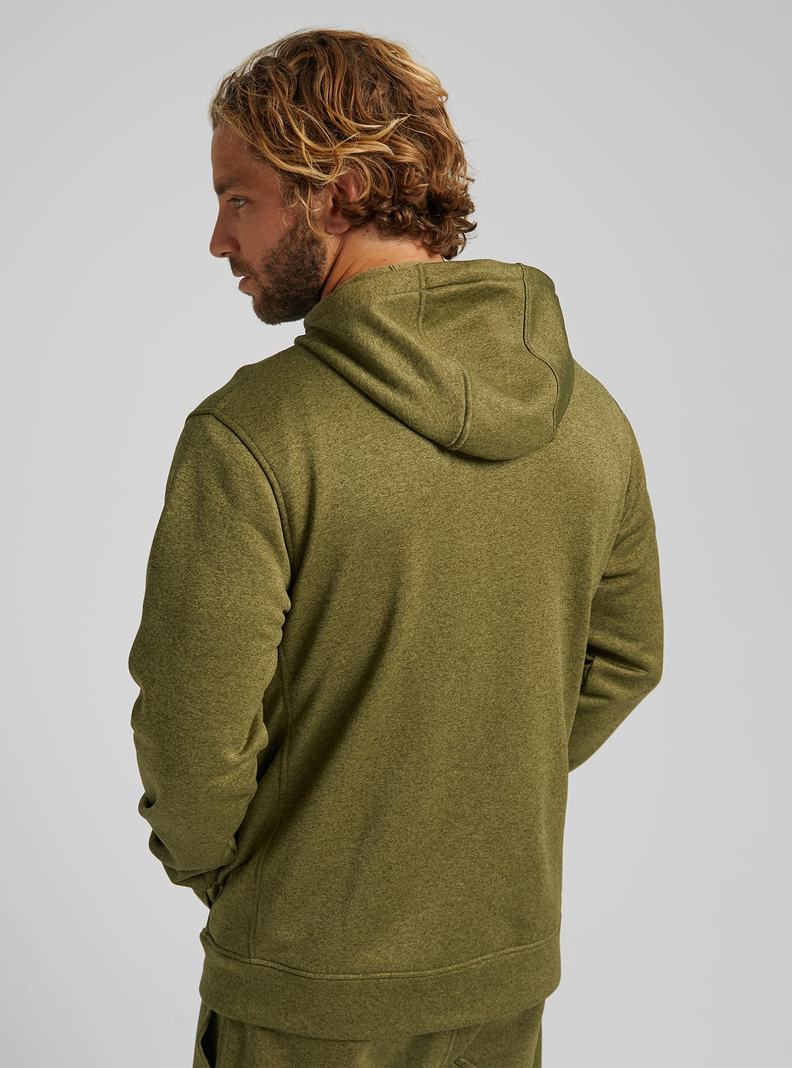 Sweats Burton Oak Full-Zip Hoodie  Vert Olive Homme | KAJ-0121158