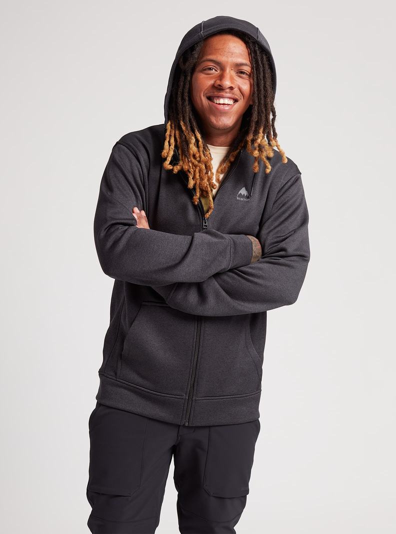 Sweats Burton Oak Full-Zip Hoodie  Noir Homme | PLJ-5671794